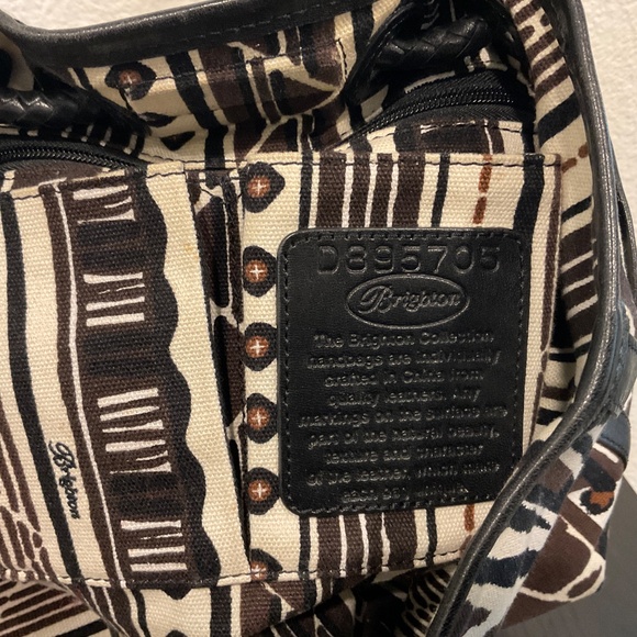 BRIGHTON  Animal Print Brown Black Braided Straps - Picture 8 of 15